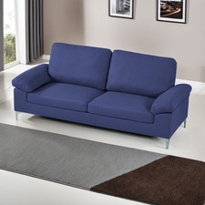 Modern Two Seater Sofa Blue