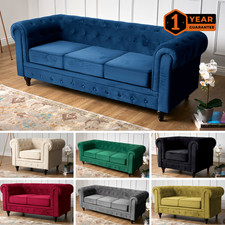 Chesterfield Sofa Suite Velvet