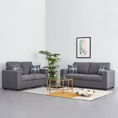Seater linen fabric sofa - fabric,