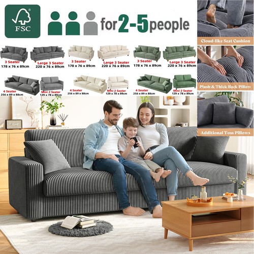 Jumbo cord sofa modern - cord,