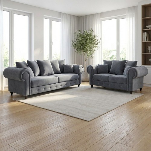 Luxury velvet sofa - luxury, 3+2