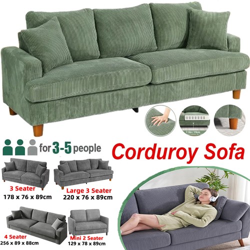 Seater corduroy sofa - corduroy,