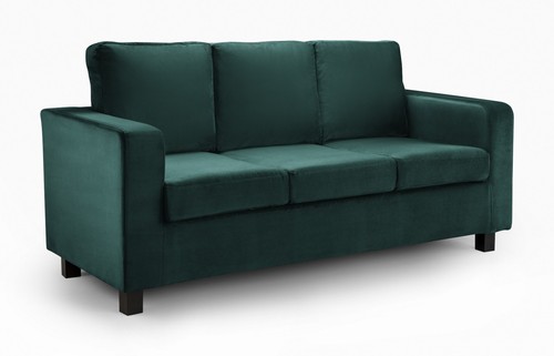 Green velvet sofas compact - dk,